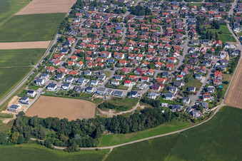 Luftbild von Ortsteil Lochham in Altheim im Bundesland Baden-Württemberg, Deutschland