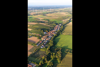 Vollmersweiler im Bundesland Rheinland-Pfalz, Deutschland vom Flugzeug aus