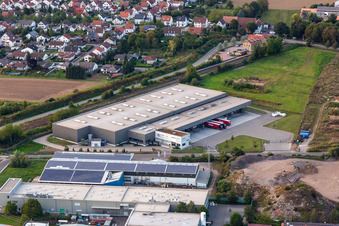 Schrägluftbild von Eichenlaub Logistik GmbH in Rohrbach im Bundesland Rheinland-Pfalz, Deutschland