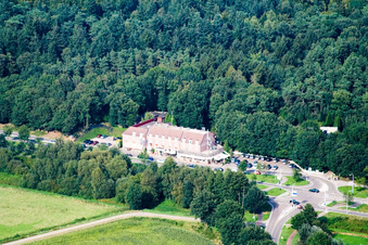 Luftbild von Broekhuizen im Bundesland Limburg, Niederlande