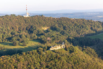 Château fort en ruine de Montfaucon im Bundesland Doubs, Frankreich