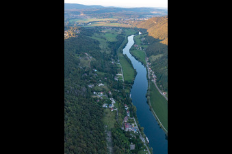 Doubs in Montfaucon, Frankreich