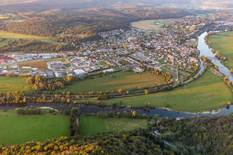 Luftaufnahme von Roche-lez-Beaupré im Bundesland Doubs, Frankreich