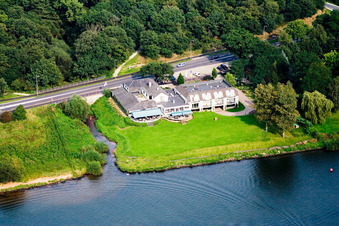 De Hamert im Bundesland Limburg, Niederlande vom Flugzeug aus