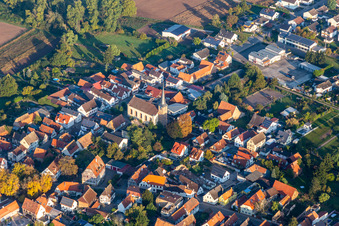 Kirche in Knittelsheim im Bundesland Rheinland-Pfalz, Deutschland