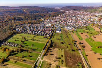 Luftbild von Ortsteil Reichenbach in Waldbronn im Bundesland Baden-Württemberg, Deutschland