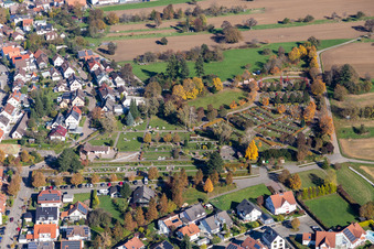 Friedhof Langensteinbach in Karlsbad im Bundesland Baden-Württemberg, Deutschland