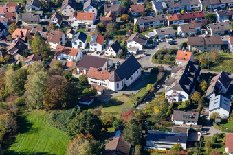 Katholische Kirche im Ortsteil Langensteinbach in Karlsbad im Bundesland Baden-Württemberg, Deutschland