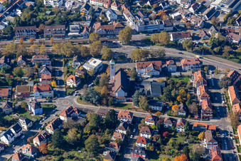 Christkönigkirche Breisgaustr im Ortsteil Rüppurr in Karlsruhe im Bundesland Baden-Württemberg, Deutschland