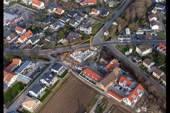 Baustelle Mühltorstraße-Maxdorfer Straße in Lambsheim im Bundesland Rheinland-Pfalz, Deutschland