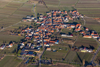 Schrägluftbild von Flemlingen im Bundesland Rheinland-Pfalz, Deutschland