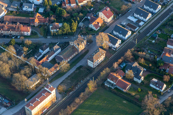 Neuen-Morgen ehemaliger Bahnhof in Rheinzabern im Bundesland Rheinland-Pfalz, Deutschland