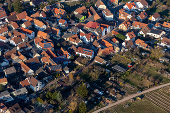 Luftaufnahme von Staubgasse im Ortsteil Arzheim in Landau in der Pfalz im Bundesland Rheinland-Pfalz, Deutschland