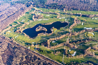 Drohnenbild von Golfanlage Landgut Dreihof - GOLF absolute in Essingen im Bundesland Rheinland-Pfalz, Deutschland