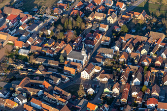 Protestantische Kirche Westheim - Prot. Kirchengemeinde Westheim-Lingenfeld im Bundesland Rheinland-Pfalz, Deutschland