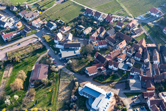 Gleiszellen, Südpfalz-Terrassen in Gleiszellen-Gleishorbach im Bundesland Rheinland-Pfalz, Deutschland