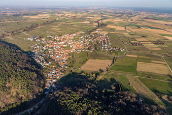 Oberotterbach im Bundesland Rheinland-Pfalz, Deutschland von oben gesehen
