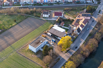 Rheinstraße in Hagenbach im Bundesland Rheinland-Pfalz, Deutschland