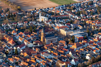 Marktplatz in Kandel im Bundesland Rheinland-Pfalz, Deutschland