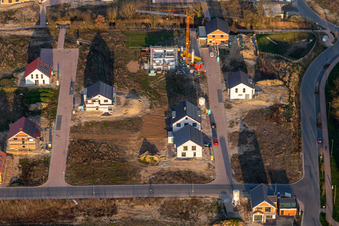 Schrägluftbild von Neubaugebiet K2 in Kandel im Bundesland Rheinland-Pfalz, Deutschland