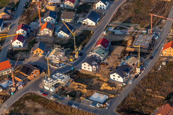 Neubaugebiet K2 in Kandel im Bundesland Rheinland-Pfalz, Deutschland von oben gesehen