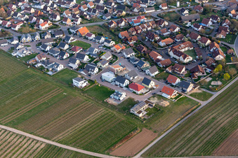 Schrägluftbild von Insheim im Bundesland Rheinland-Pfalz, Deutschland