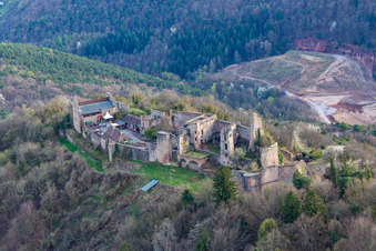 Madenburg bei Eschbach im Bundesland Rheinland-Pfalz, Deutschland
