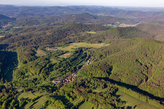 Oberschlettenbach im Bundesland Rheinland-Pfalz, Deutschland aus der Luft