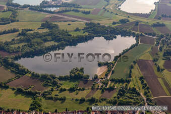 Baggersee Johanneswiese in Jockgrim im Bundesland Rheinland-Pfalz, Deutschland