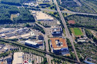 Durlacher Allee mit IKEA Einrichtungshaus Karlsruhe im Ortsteil Oststadt im Bundesland Baden-Württemberg, Deutschland
