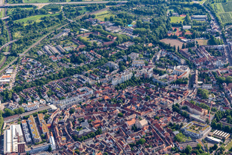 Historische Altstadt im Ortsteil Durlach in Karlsruhe im Bundesland Baden-Württemberg, Deutschland