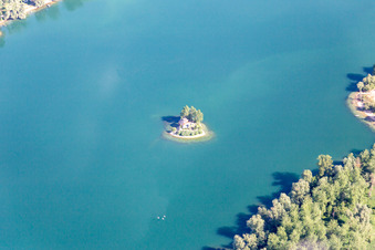 Luftaufnahme von Goldkanal in Steinmauern im Bundesland Baden-Württemberg, Deutschland