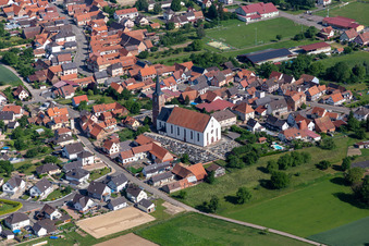 Église Saint-Barthélemy de Schleithal im Bundesland Bas-Rhin, Frankreich