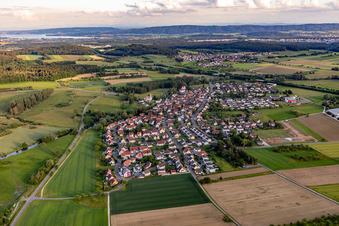 Luftbild von Ortsteil Beuren an der Aach in Singen im Bundesland Baden-Württemberg, Deutschland