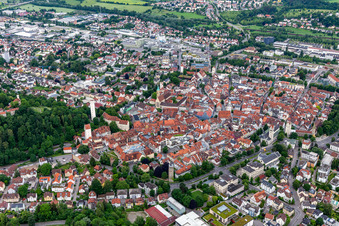 Historische Altstadt in Ravensburg im Bundesland Baden-Württemberg, Deutschland
