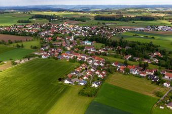 Luftbild von Ortsteil Herdwangen in Herdwangen-Schönach im Bundesland Baden-Württemberg, Deutschland