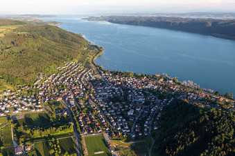 Ortsteil Ludwigshafen in Bodman-Ludwigshafen im Bundesland Baden-Württemberg, Deutschland von einer Drohne aus