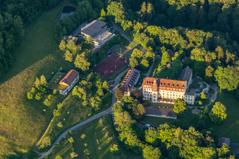 Luftaufnahme von Salem International College - Schloss Spetzgart in Überlingen im Bundesland Baden-Württemberg, Deutschland
