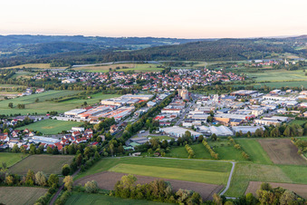 Luftbild von Industriegebiet Mimmenhausen in Salem im Bundesland Baden-Württemberg, Deutschland