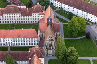 Schule Schloss Salem im Ortsteil Stefansfeld im Bundesland Baden-Württemberg, Deutschland von oben