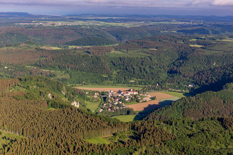 Luftbild von Benediktiner Erzabtei St. Martin / Kloster Beuron im Bundesland Baden-Württemberg, Deutschland