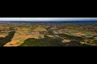 Südpfalz Panorama Klingbachtal in Rohrbach im Bundesland Rheinland-Pfalz, Deutschland