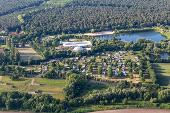 Campingplatz Rülzheim im Bundesland Rheinland-Pfalz, Deutschland