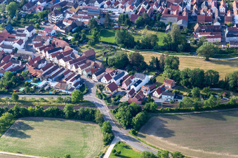 Luftbild von Mittlere Ortsstraße in Rülzheim im Bundesland Rheinland-Pfalz, Deutschland