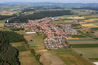Hatzenbühl im Bundesland Rheinland-Pfalz, Deutschland aus der Luft betrachtet