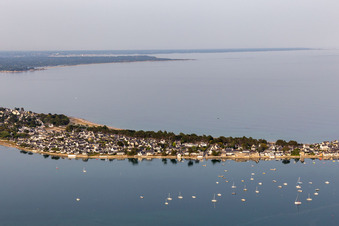 Île-Tudy im Bundesland Finistère, Frankreich aus der Luft