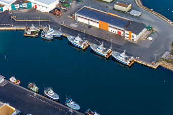 Luftbild von La Houle Marée im Ortsteil St-Guenole-St Pierre in Penmarch im Bundesland Finistère, Frankreich