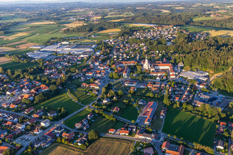 Ortsteil Sankt Peter in Aldersbach im Bundesland Bayern, Deutschland von oben