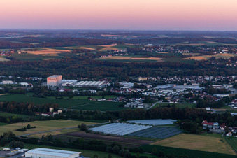 Einhell Germany AG in Landau an der Isar im Bundesland Bayern, Deutschland aus der Luft