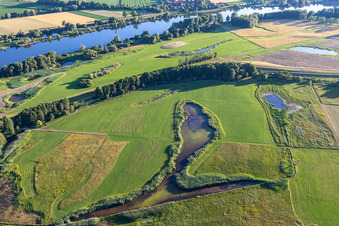Polder an der Donau im Ortsteil Niederachdorf in Kirchroth im Bundesland Bayern, Deutschland